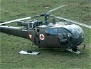 Die Alouette III in der Notarzt-Version rettet Leben.