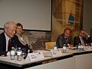 V.l.: Michael Haltzel (Center for Transatlantic Relations), Imma Palme (Institut für Empirische Sozialforschung), Generalmajor Johann Pucher, Franco Algieri (Institut für Europäische Sicherheitspolitik).