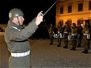 Die Militärmusik Steiermark führte im Anschluss den Großen Österreichischen Zapfenstreich auf.