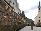 Der Ortsplatz von Wörschach war Austragungsort der Angelobung.