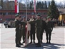 Höhepunkt des Festakts war das Treuegelöbnis von 150 Rekruten.