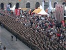 'Ich gelobe!', schallte es vor hunderttausenden Besuchern.