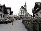 Der historische Marktplatz von St. Veit war der Rahmen für die Angelobung.