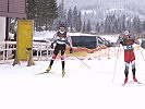 Mit dem Zieleinlauf wurde auch der Triathlon (Biathlon + Riesentorlauf) beendet.