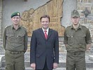 Brigadier Oschep, Minister Platter und Major d. G. Ortner.