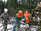 Rasch waren die Villacher Pioniere zur Stelle und begannen mit den Aufräumarbeiten.