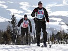 Wachtmeister Gernot Wohlmuth (vorne) und Oberst Günter Rieger von der Siegerpatrouille.