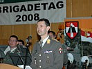 Brigadier Thomas Starlinger, der neue Brigadekommandant, bei seiner Ansprache.