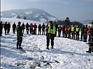 Zufriedene Gesichter bei der Übungsnachbesprechung