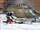 Die Feuerwehr des ERTA Teams beim Löscheinsatz