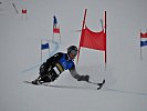 Der Vorarlberger Schirennläufer Philipp Bonadimann bei seiner Siegesfahrt im Slalom.