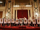 Die Gardemusik spielte ihr traditionelles Frühlingskonzert in der Wiener Hofburg.
