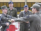 Die Rekruten leisteten ihr Gelöbnis in der Standschützen-Kaserne.