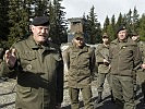 Generalleutnant Edmund Entacher, der Milizbeauftragte des Bundesheers, überzeugte sich vor Ort vom Können der Milizionäre.