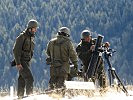 Auch die schweren Waffen des Bataillons, wie der Granatwerfer, kamen zum Einsatz.