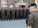 Der Generalstabschef bedankte sich bei den Soldaten der Gardekompanie für ihren Einsatz.