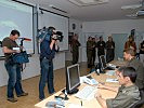 Im "Joint Operations Center" wurden den Journalisten die Aufgaben des Heeres erläutert.