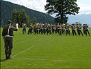 Vor der Angelobung begeisterte die Militärmusik mit einer Rasenshow.