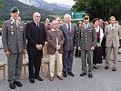 V.l.: Brigadier Karl Berktold, Dan Ashbel, Marco Feingold, Ernst Löscher, Oberst Michael Lasser.