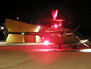 Nachtflugtaugliche Hubschrauber beobachten das Grenzgebiet aus der Luft.