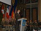 Minister Darabos bei der Festrede im Heeresgeschichtlichen Museum.