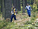 Zwei Heeressportler auf der anspruchsvollen Strecke.