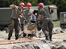 Insgesamt 266 Soldaten halfen in Niederösterreich...