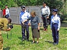 Die 85-jährige Überlebende entzündete das ewige Licht.