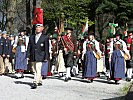 Oberst Friedrich Scheibler führte die Defilierung der Blauhelme und der Traditionsvereine an.