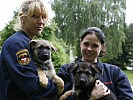 Auch die Militärhundewelpen aus Kaisersteinbruch kamen für die Kinder in die Steiermark.