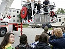 Bei der Betriebsfeuerwehr der Firma Sappi ging es hoch hinaus.