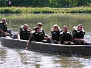 ...eine Fahrt mit dem Pionierboot auf der Mur...