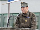 Brigadier Peter Grünwald bei seiner Ansprache.