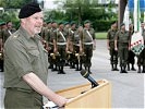 Schlögl bedankt sich in seiner Ansprache für das in ihn gesetzte Vertrauen.