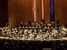 Die Militärmusik Salzburg auf der Bühne im Großen Festspielhaus.