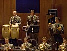 Sorgten für den richtigen Rhythmus: Die Schlagzeuger der Militärmusik Salzburg.
