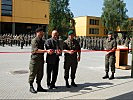 Feierliche Eröffnung: Militärkommandant Oberst Zöllner, Hofrat Brandstätter und Oberstleutnant Hofer (v.l.)