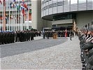 Feierlich: Soldaten des Bundesheers in der UNO-City in Wien.