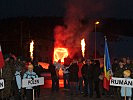 Mit einem Feuerwerk wurde der Festakt beendet.