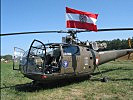 Die "Alouette" III der militärischen Überflieger.