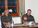 Die Gäste diskutierten mit Generalleutnant Günter Höfler (r.) und Oberst Hans Tomaschitz.
