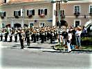 Die Militärmusik Oberösterreich begleitete...