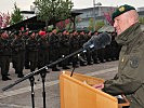 Brigadier Karl Schmidseder bei seiner Ansprache.