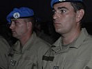 Seit Sonntag tragen die Soldaten das blaue Barett der Vereinten Nationen.