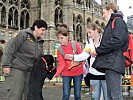 Die Welpen und die Kinder hatten großen Spass.