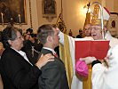 Sieben Rekruten der Garde empfingen beim Gottesdienst das Sakrament der Firmung.