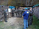 Die Soldaten der "Task Force 18" bei der Befehlsausgabe.