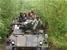 Die Fahrt im Panzer machte trotz des Regens Spass.