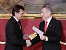 Mag. Norbert Darabos wurde neuerlich von Bundespräsident Dr. Heinz Fischer angelobt.