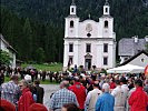 Viele Wallfahrer und Besucher verfolgten den Gottesdienst.